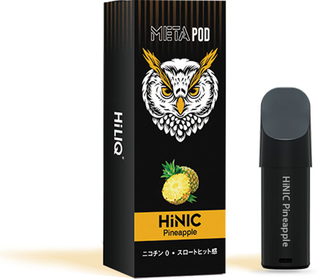 HiNIC META POD交換用カートリッジPineapple - ノンニコチン・電子タバコ・Vape関連商品専門サイト